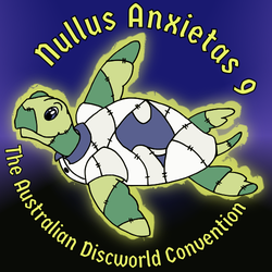 Nullus Anxietas 9 logo - a patchwork turtle
