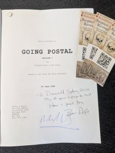 Kurti & Doyle's Script for "Going Postal" (signed)
