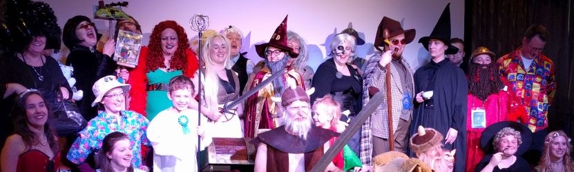 A large array of Discworld characters (the Maskerade costume competition 2017)