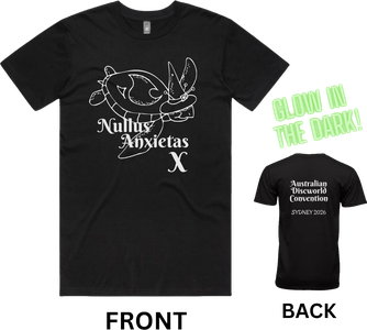 Black T-Shirt with Glow-in-the-dark print